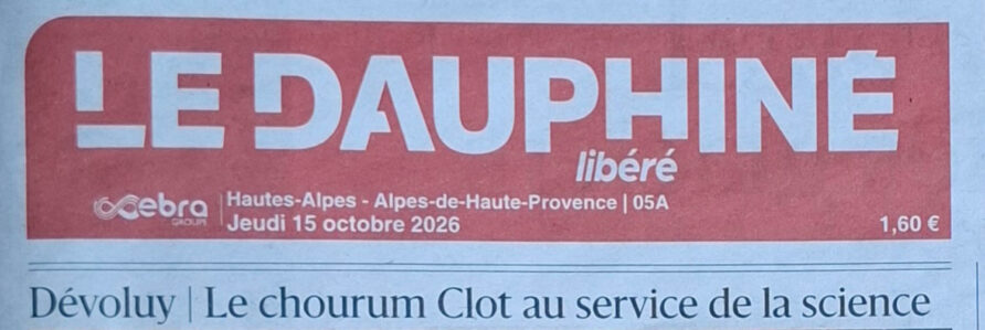 Le chourum Clôt à la une !